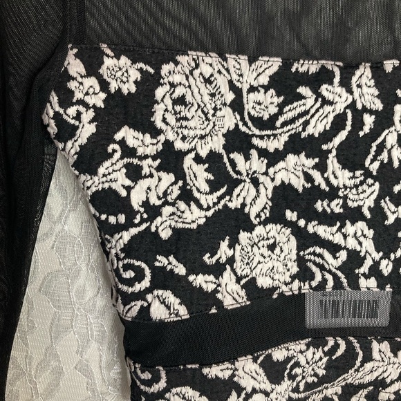 Sparkle and Fade Urban Outfitters Mesh Grunge Crop Top - Picture 2 of 4